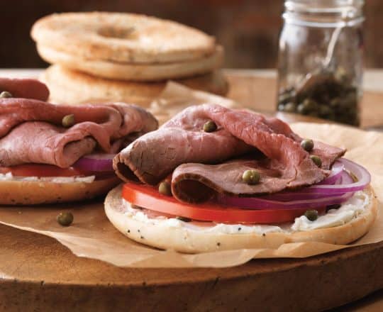 Beef & Cream Cheese Bagelwich