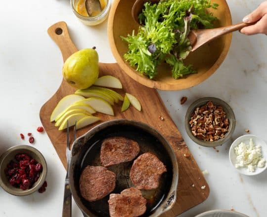 Tenderloin Cranberry Pear Salad