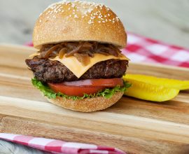 Texas Smoked Brisket Cheeseburger