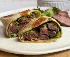 Carne Asada Guacamole Cheese Burrito