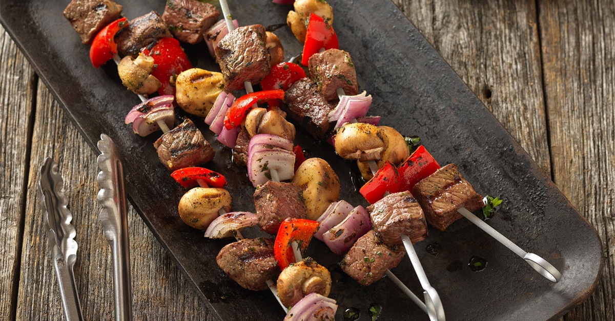 Classic beef kabobs