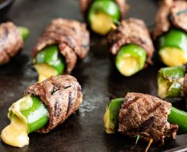 Sirloin Wrapped Jalapeño Poppers