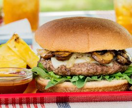 Mushroom, Onion & Swiss Burger