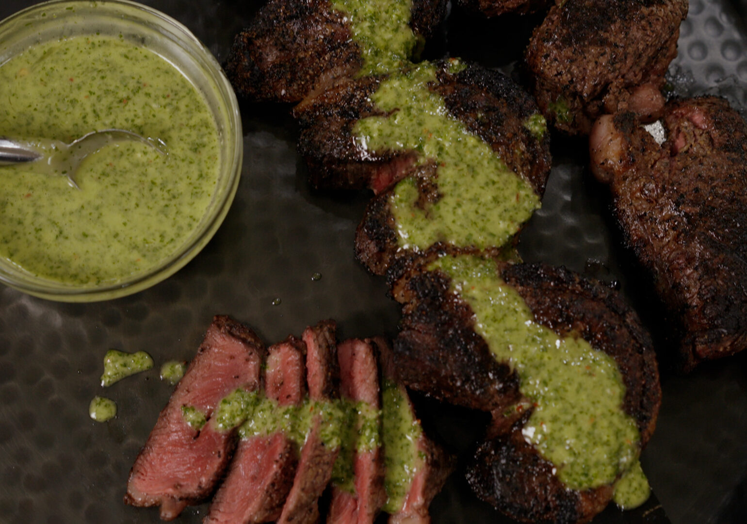Brazilian Picanha Skewers with Chimichurri Sauce