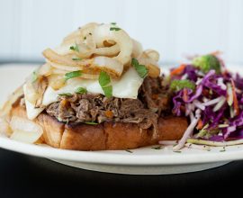 Open-Faced Pot Roast Sandwich