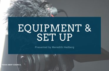 Equipment & Set-Up