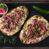 Thai Peanut Naan Bread Pizza