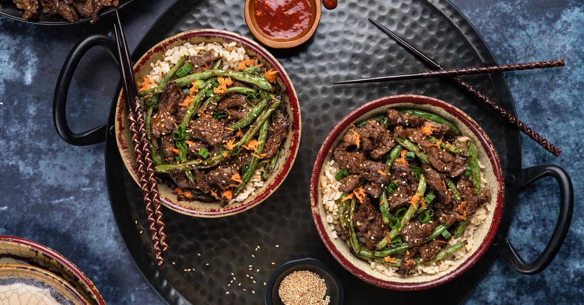 Air fryer ginger sesame beef