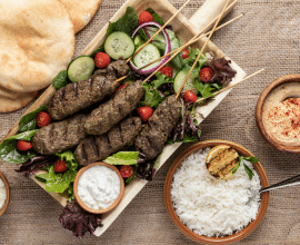 Grilled Beef Kefta Kebab