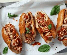 Smoked Beef Meatball Subs